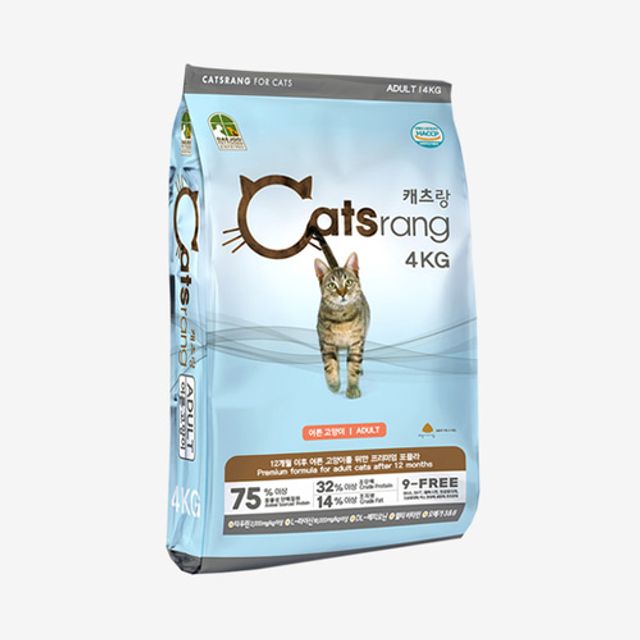 의외로 인기있는 [2개 묶음]고양이사료 캣츠랑 어덜트(4kg) 반려묘 건식 영양식 KT17-2662 고양이사료 고양이영양식, 2개, 4kg 추천합니다