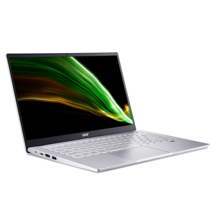 인기있는 에이서 스위프트3 노트북 실버 SF314-43 R5 씬스틸러2 (라이젠5-5500U 35.56cm), 윈도우 미포함, NVMe 256GB, 8GB ···