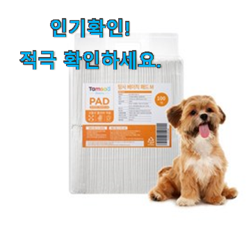  정직한 강아지 패드 중형 아이템 추천입니다