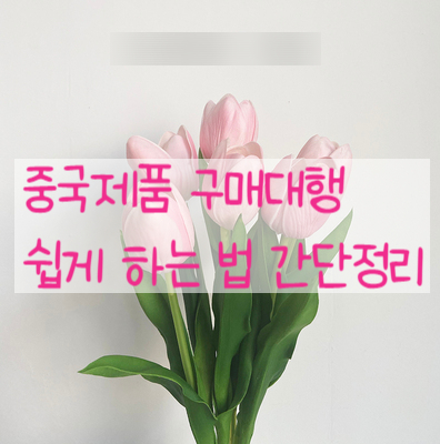  중국 제품 구매대행하는 방법 어렵지 않아요.