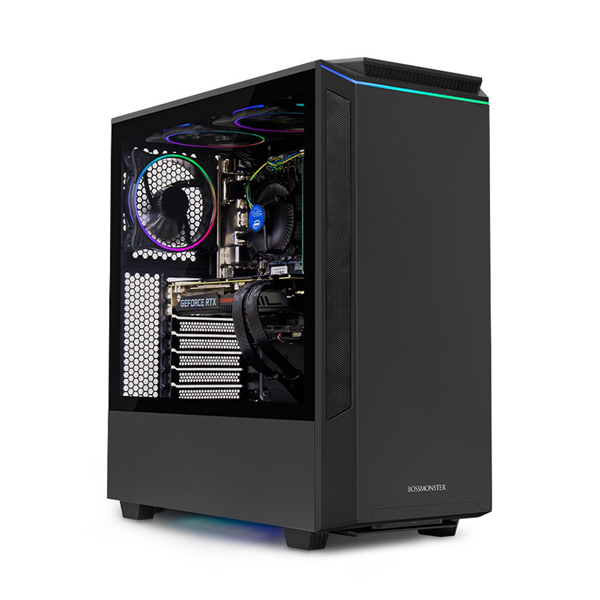 인지도 있는 한성컴퓨터 보스몬스터 데스크탑 블랙 DX5516SRXW (AMD R5-3500X), WIN10 Home, RAM 8GB+8GB, NVMe 256GB ···