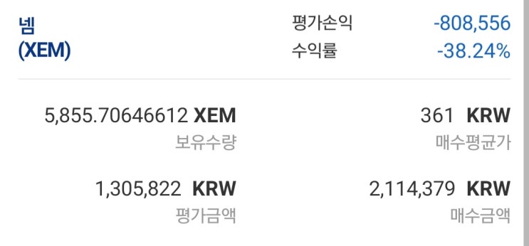  넴코인 존버중, 넴코인 시세, 비트코인 시세, 비트코인 폭락