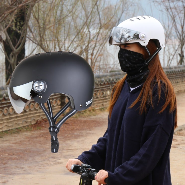 구매평 좋은 SMC 스컬 어반헬멧 고글헬멧 전동킥보드 자전거 헬맷, 01. L - 무광 블랙 좋아요