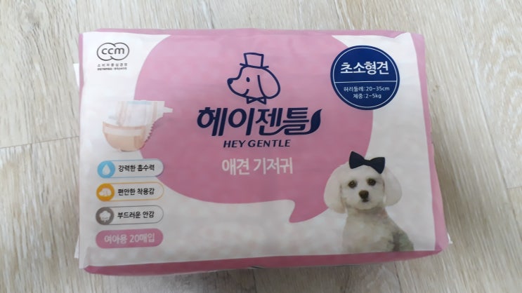  아픈 고양이 노령묘 기저귀 추천 헤이젠틀 애견기저귀 여아용 내돈내산