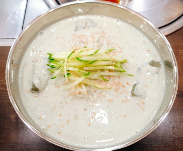  인천 부평 청천동 콩심 여름별미 콩국수 with메밀전병