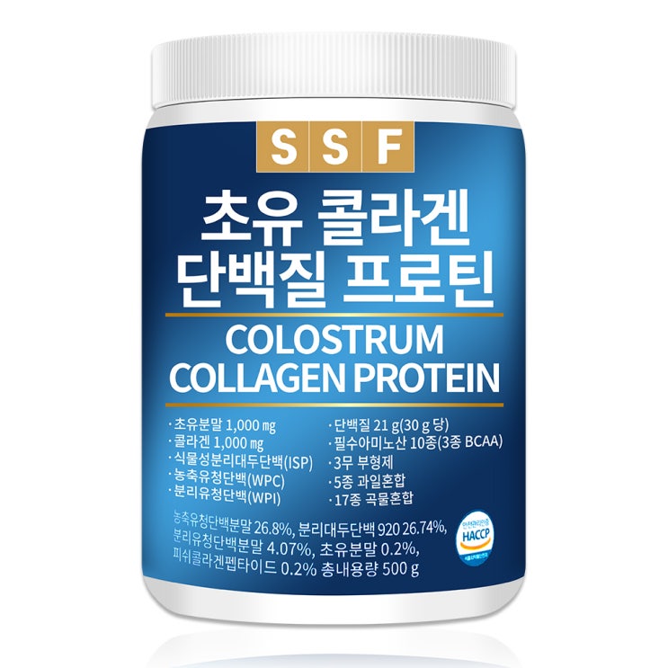 가성비갑 순수식품 초유 콜라겐 단백질 프로틴 쉐이크, 500g, 1개 ···