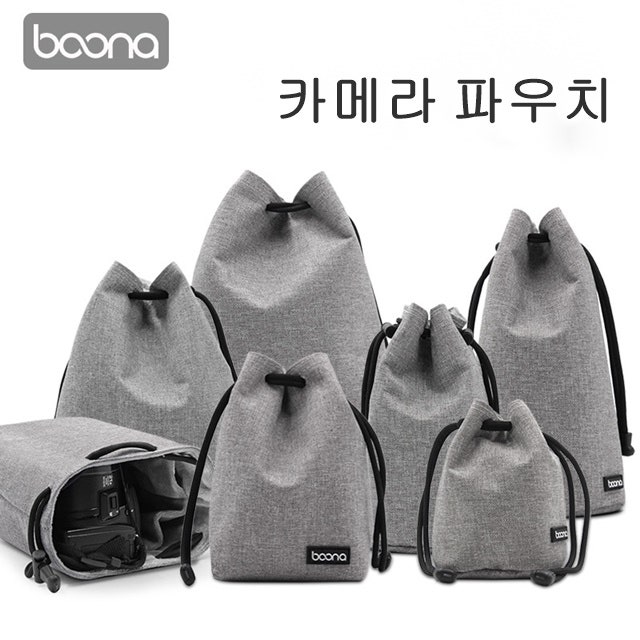 선호도 좋은 Boona 미러리스 카메라 가방 렌즈 파우치 캠코더 dslr가방, 베이직, 카메라 파우치 S - 회색 좋아요 선호도 좋은 Boona 미러리스 카메라 가방 렌즈 파우치 캠코더 dslr가방, 베이직, 카메라 파우치 S - 회색 좋아요