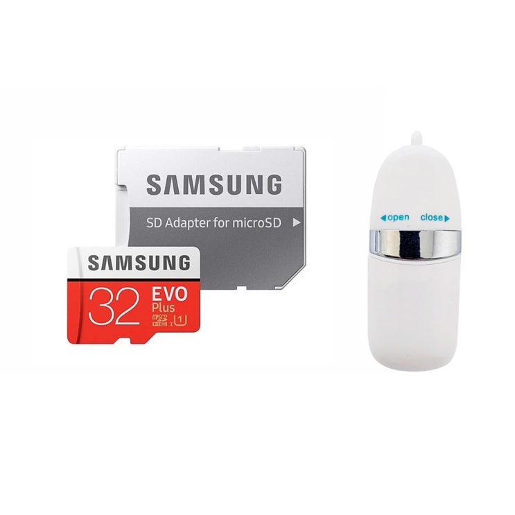 가성비 좋은 삼성전자 마이크로SD EVO PLUS MC32GB + SD어댑터 + USB리더기, 32GB 추천해요 가성비 좋은 삼성전자 마이크로SD EVO PLUS MC32GB + SD어댑터 + USB리더기, 32GB 추천해요