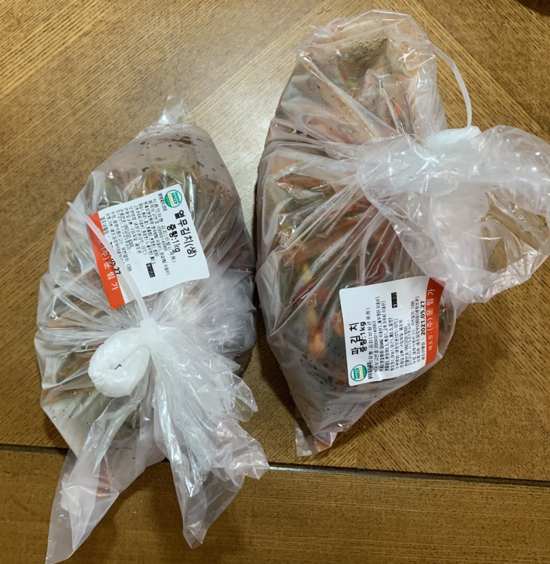 택배 김치 추천 / 운림가 파김치, 열무김치