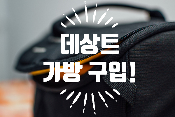 [내돈내산] 초등학교 가기 전 데상트(DESCENTE) 가방 구입!