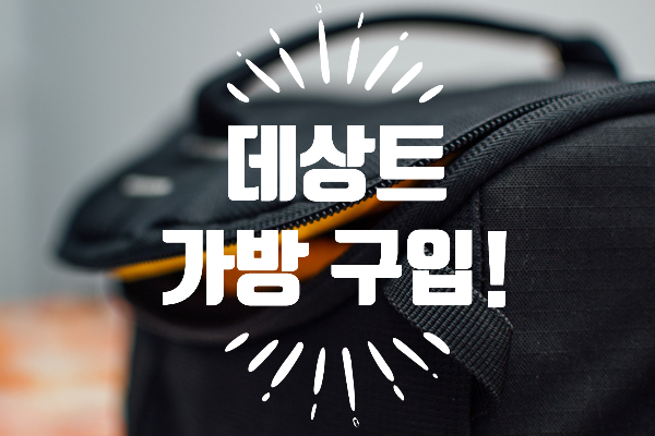  [내돈내산] 초등학교 가기 전 데상트(DESCENTE) 가방 구입!