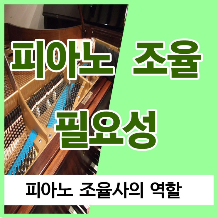 피아노 조율 필요성 / 피아노 조율 주기 / 피아노 조율사 역할