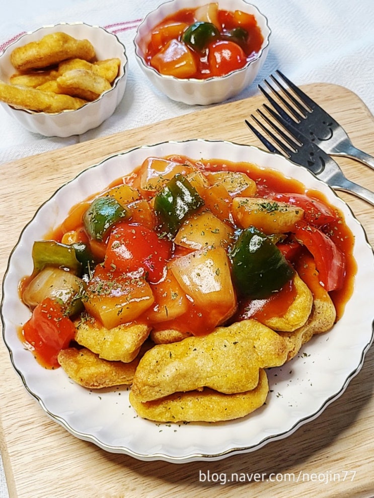 초간단 치킨너겟탕수 만들기 달콤 탕수육소스와 함께 엄마표 맛있는 아이간식 초간단 치킨너겟탕수 만들기 달콤 탕수육소스와 함께 엄마표 맛있는 아이간식