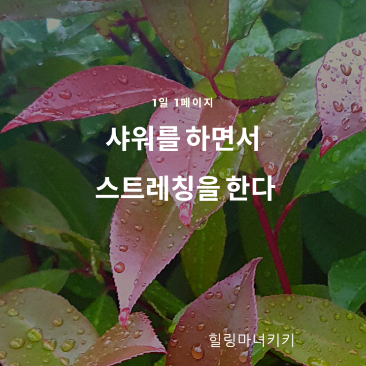  1일 1페이지 ㅡ69일 목욕 중에 스트레칭을 한다