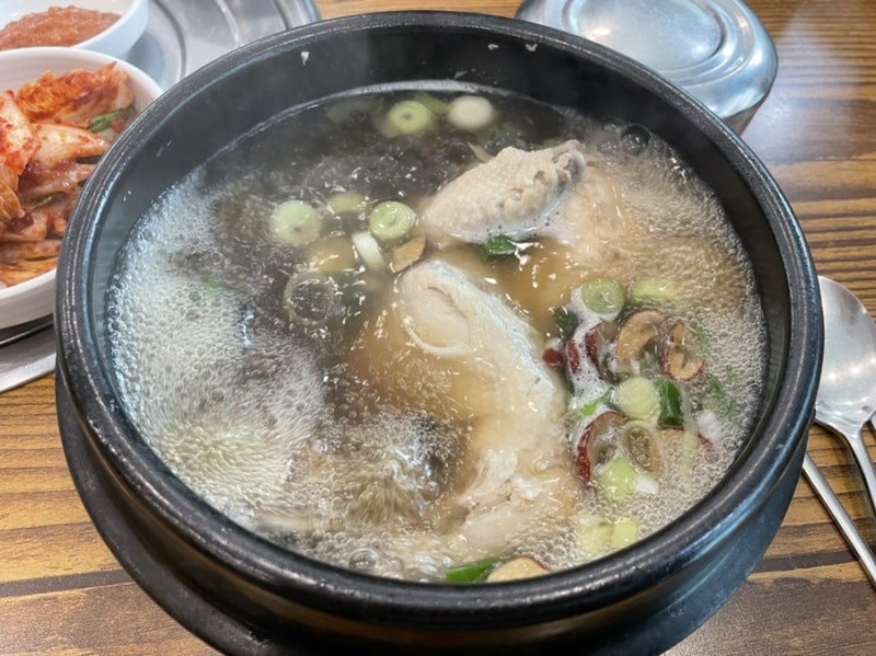 [선유도삼계탕] 선유도 삼계탕집 - 당산마루 능이버섯삼계탕
