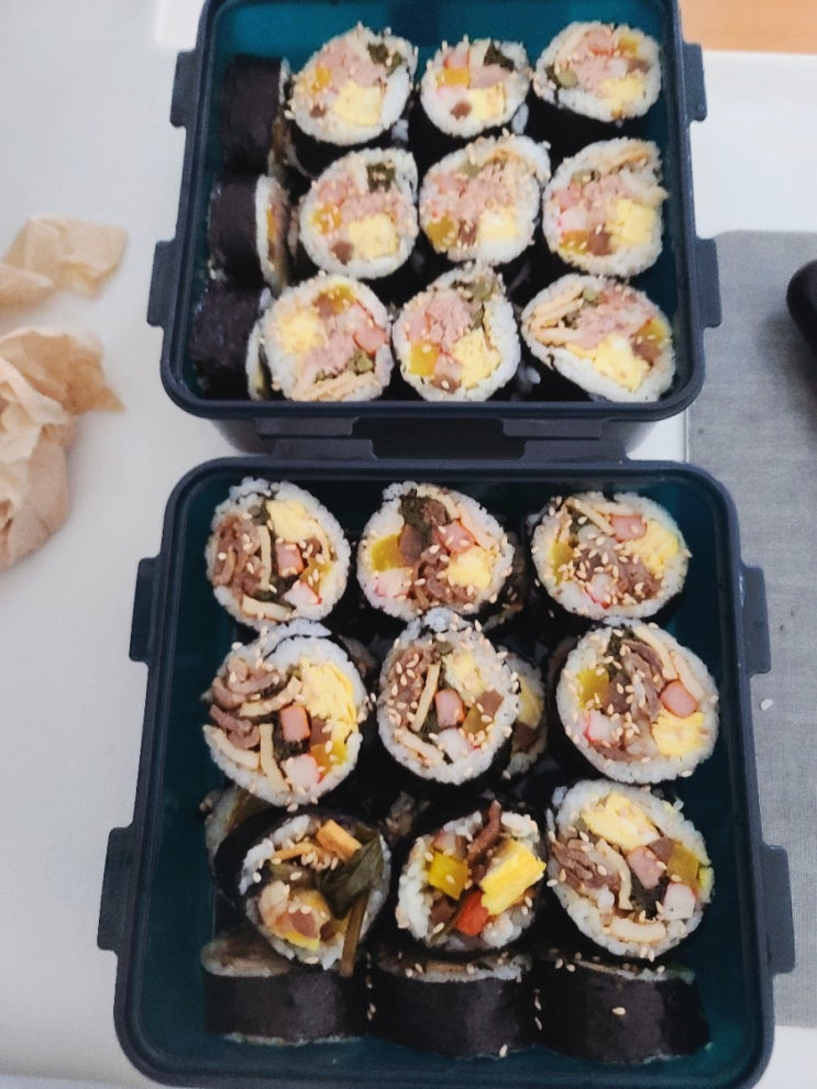  이마트 트레이더스 김밥 재료로 집 김밥 만들기~~!