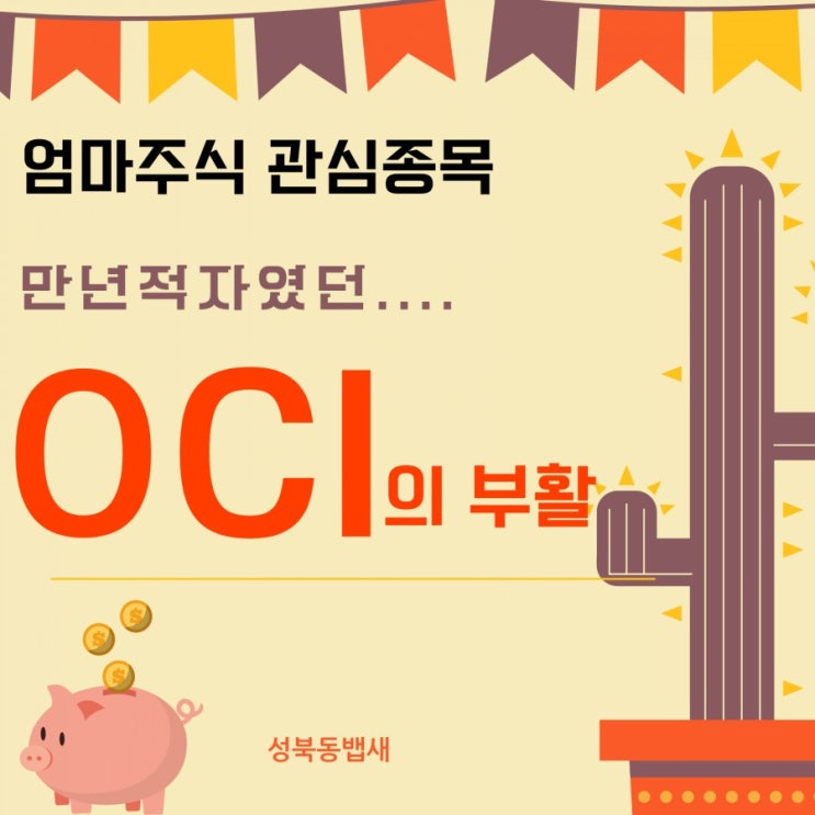  [엄마주식]OCI 태양광주,건설주,바이오주의 부활?!(ft,폴리실리콘 원자재가 폭등으로 실적 크게 개선 예상)