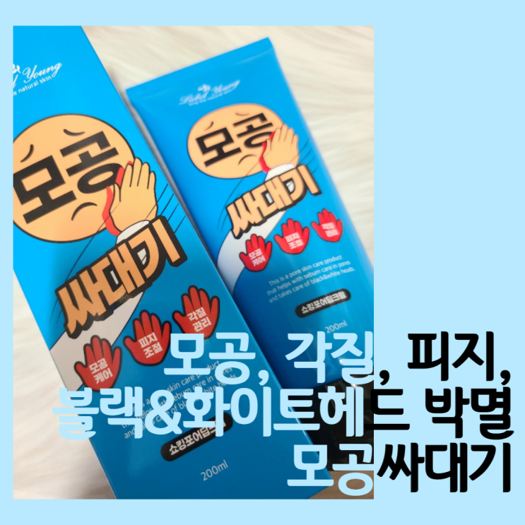  모공싸대기 ::모공 각질 피지 블랙&화이트헤드 박멸