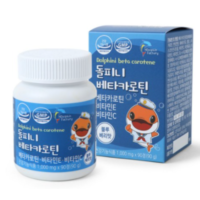 인기있는 엔돌핀팩토리 돌피니 베타카로틴 비타민E 비타민C, 90g, 2개 좋아요