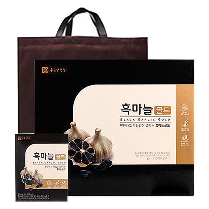 인기 많은 종근당건강 흑마늘 골드 + 쇼핑백, 80ml, 60포 추천해요