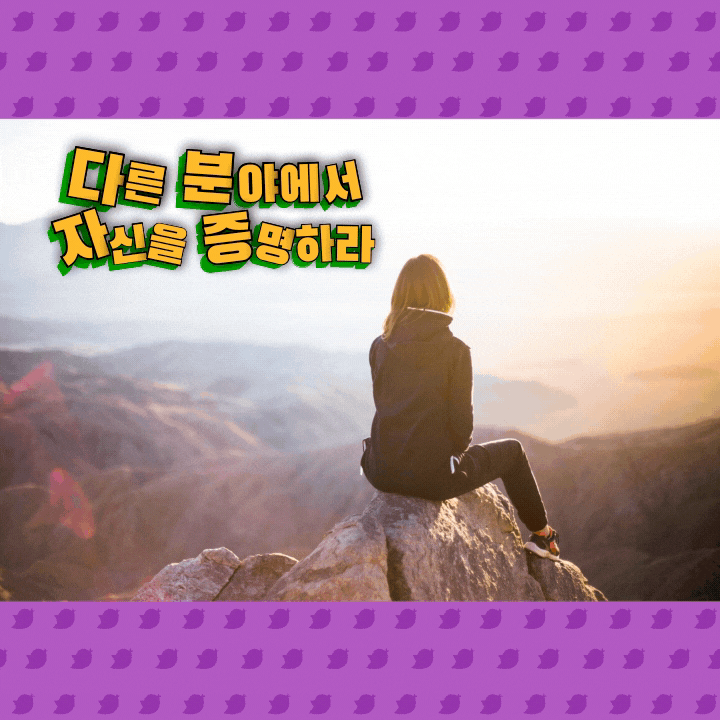  다른 분야에서 자신을 증명하라