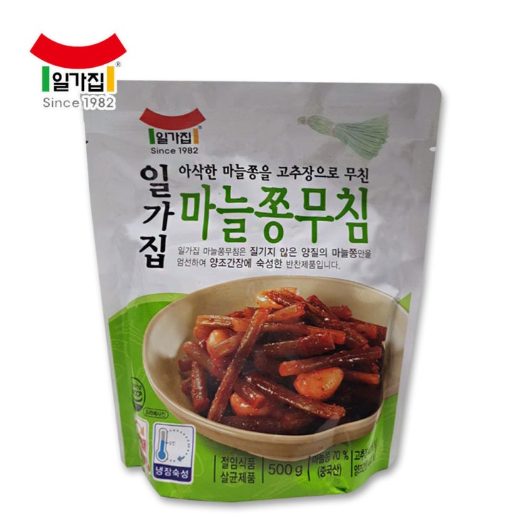 가성비갑 일가집 일미 마늘쫑무침 500g, 단품 추천합니다