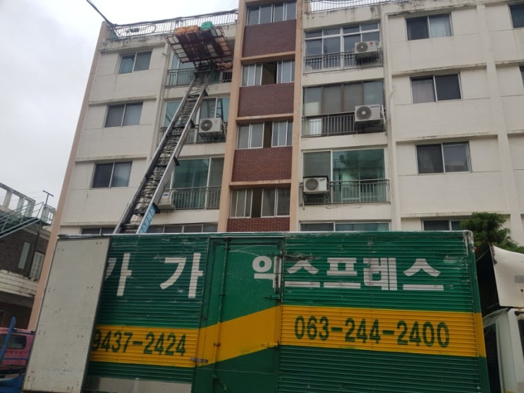  전주동양아파트에서 논산으로 6톤짐 포장이사 완료하고 돌아가는 중입니다:)