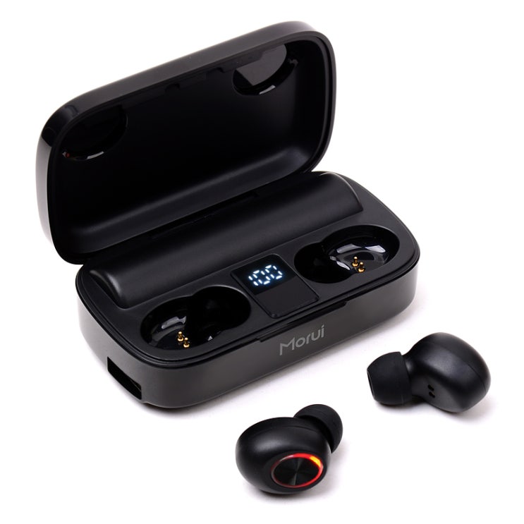 잘나가는 모루이 블루투스 5.0 대용량 보조배터리 겸용 완전 무선 이어셋 2500mAh, FT10, 블랙 ··· 잘나가는 모루이 블루투스 5.0 대용량 보조배터리 겸용 완전 무선 이어셋 2500mAh, FT10, 블랙 ···