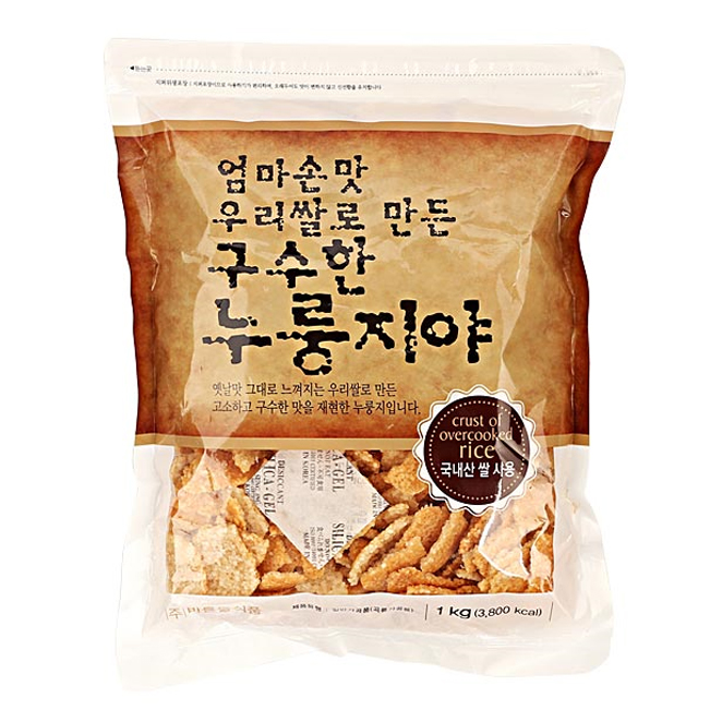 후기가 정말 좋은 바른들식품 누룽지야 우리쌀로 만든 구수한, 1kg, 1개 좋아요