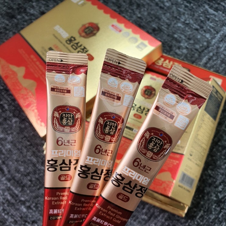  [진안홍삼] 프리미엄 홍삼정 골드 하루한포 건강챙기기:))