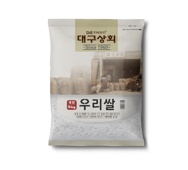 선호도 높은 대구상회 우리쌀, 4kg, 1개 좋아요