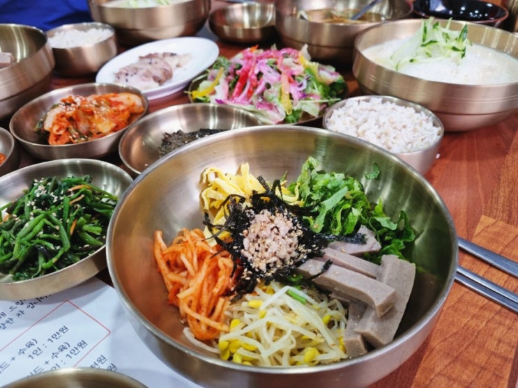  순천연향동맛집 산들바람, 건강하고 시원한 묵사발 콩국수