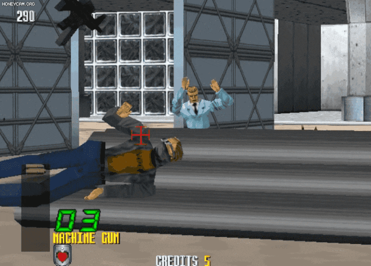  버추어 캅(Virtua Cop)2 플레이 및 다운