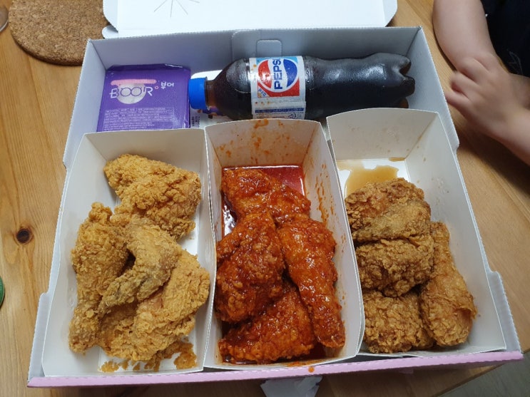  위메프오로 부어치킨 도농점에서 골통일총사 배달시키기