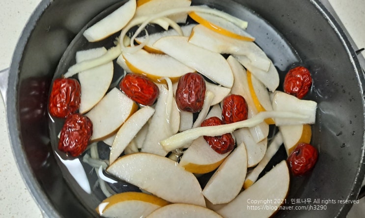  배도라지 끓이기 배도라지물 배도라지즙 무꿀즙 무꿀청 기침에 효과