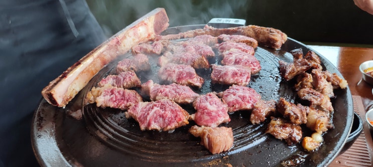  시흥정왕동맛집 814바베큐 방문, 꽃갈비 맛있어요