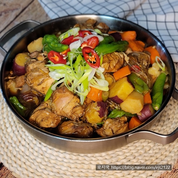  콜라 찜닭 콜라닭 레시피, 안동찜닭 소스 간장과 콜라 넣고 만들어봤어요