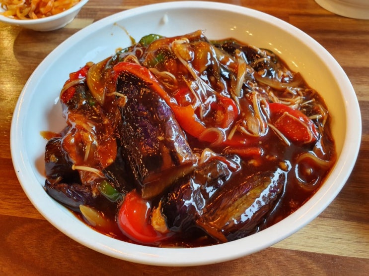  남양주 팔당반점 팔당본점에서 가지덮밥, 짜장면, 잡채밥 맛보기