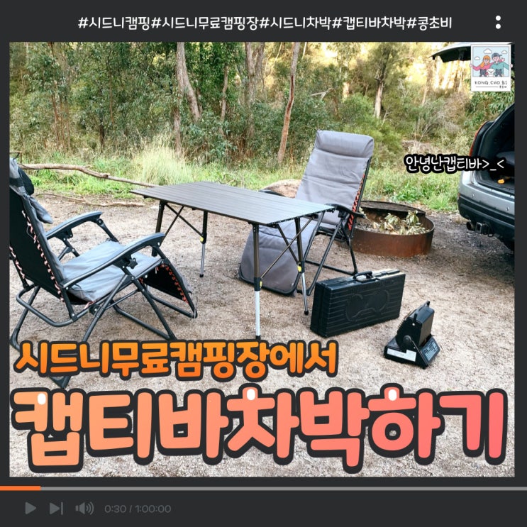  시드니 무료캠핑장 캡티바 차박도전