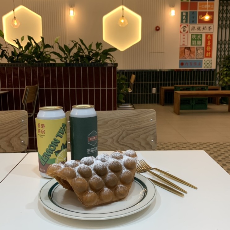 [대구/광장코아 카페] 홍콩다방 두류점 / 홍콩와플 까이딴자이 맛집