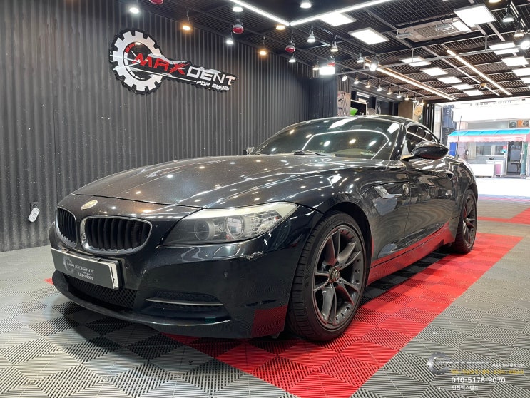  BMW Z4 주차장 접촉사고 대물보험 수리로 간편하게.