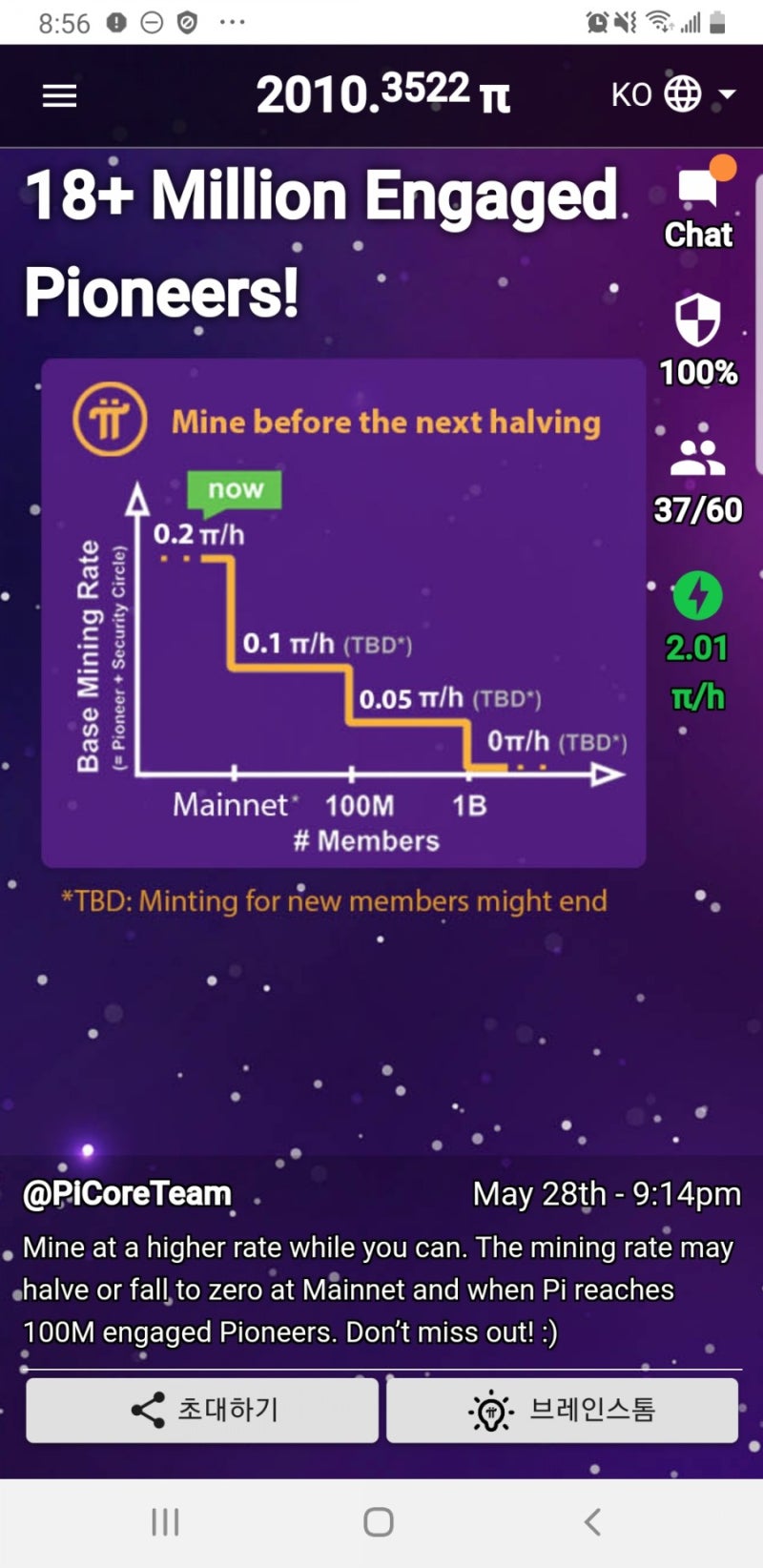 파이코인 채굴로 2천개 돌파. 그만 쏠려 다니고 꾸준히 내 목표코인의 갯수를 늘려라!!!!! : 네이버 블로그