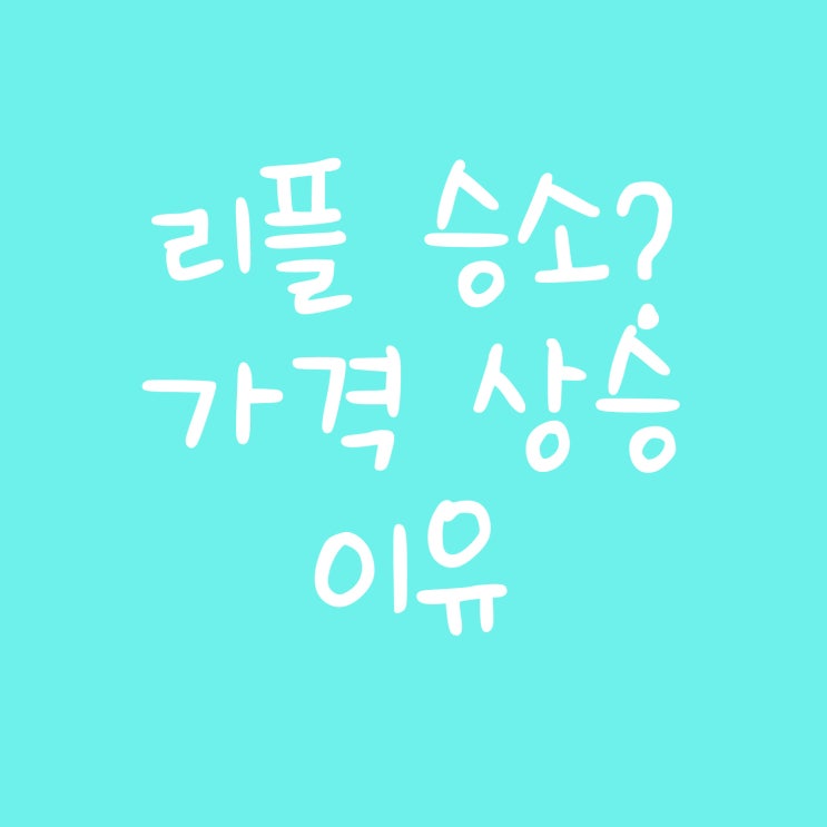  리플 승소? 가격 상승 이유