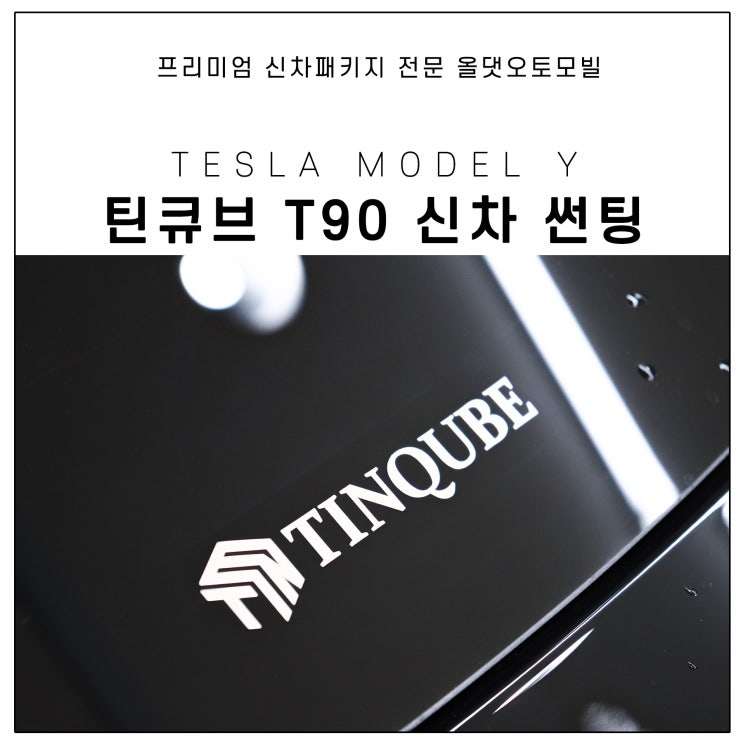  테슬라 썬팅 틴큐브 T90으로 진행