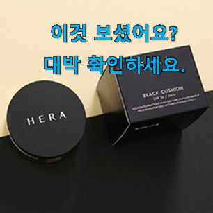  후기대박 헤라 블랙 쿠션 17호 신박한물건 친구들도 인정하네요