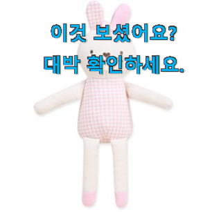  현명한선택 오가닉 애착인형 인기 아이템 친구들도 인정하네요