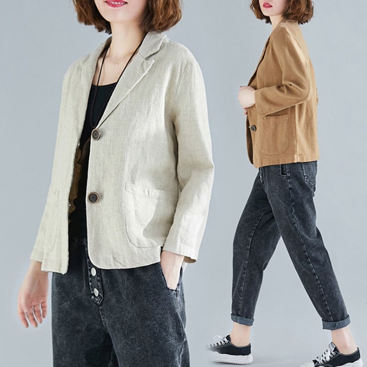인기 급상승인 히또리 M~2XL 모카치노 여름에 입기 좋은 린넨 테일러드 자켓 ··· 인기 급상승인 히또리 M~2XL 모카치노 여름에 입기 좋은 린넨 테일러드 자켓 ···