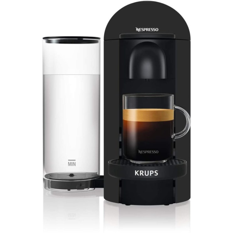 인기 급상승인 Krups 네스프레소(Nespresso) 버츄오 플러스 Vertuo Plus 캡슐 커피머신, 무광블랙 ···