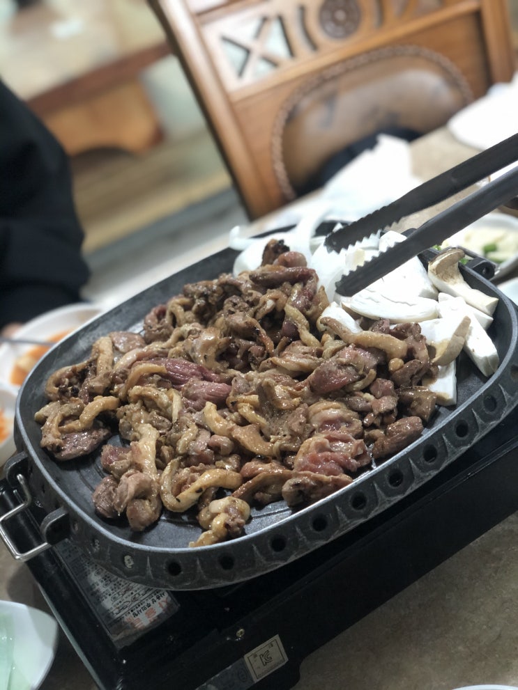 경기도 남양주 ) 비닐하우스에서 먹는 숯불구이 맛집 " 진미오리구이 "