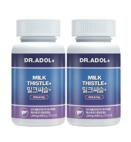  간건강이 걱정되신다면 닥터아돌 밀크씨슬 드셔보세요!